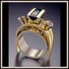 Zhen Rong desea que AliExpress y Amazon suministren entre fronteras un anillo moderno de perla esmeralda chapado en oro para mujer.