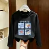 Camiseta base de otoño para niño, top para bebé niño, ropa infantil de moda, camiseta elegante de algodón puro con estampado de dibujos animados para primavera y otoño