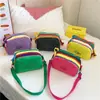 Bolsa de Tecido Impermeável Nova Estilo Primavera/Verão 2026 Patchwork Cor Contrastante Multicamadas Grande Capacidade Bolsa Transversal Bolsa de Ombro Bolsa de Higiene Pessoal para Mulheres
