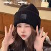 Sombreros para Mujer 2026 Nuevo Estilo Comercio Exterior Circunferencia de Cabeza Grande Gorro de Punto Invierno Versátil Holgado Cálido Gorro tipo Beanie para Caras Grandes Que Hacen que la Cara Parezca Más Pequeña