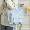 Bolso de Lona Multibolsillos Estilo Coreano Modelo Nuevo para Estudiantes, Bolso de Mano, Gran Capacidad para Estudiantes de Secundaria, Bolso Cruzado