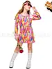 Baile à Fantasia fantasia hippie para menina fantasia hippie dos anos sessenta e setenta fantasia para apresentação de palco para menina