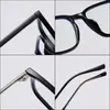 Nuevas Gafas Elegantes de Montura Negra Cuadrada con Patillas de Acetato, Monturas de Lente Transparente para Hombres y Mujeres, Adecuadas para el Uso Diario, Venta al por Mayor de Fábrica