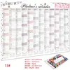Amazon Versión Inglesa Calendario de Año Completo Versión Coreana Calendario de Escritorio para Colgar en Pared Planificador Creativo Simple Transfronterizo