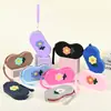 Estuche de silicona para gafas de niña transfronterizo en stock con cordón portátil, bolsa de almacenamiento para gafas de sol, bolsa de silicona para gafas personalizada al por mayor