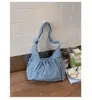Bolsa de Lona Listrada Preguiçosa Retro Coreana Transfronteiriça Nova Bolsa de Ombro Grande Capacidade para o Dia a Dia Bolsa Transversal para o Dia a Dia