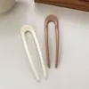 Pasador de Pelo Simple en Forma de U Pinza para el Pelo Accesorio para el Cabello Adorno para Moño Nuevo Estilo 2025 Peine para Mujeres Pasador para Fijar el Moño