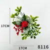 Flor de simulação Arranjo de flores de bagas de Natal Adereços para fotografia de desktop Acessórios de guirlanda Decorações de árvore de Natal Decoração flor de simulação