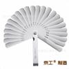 Calibrador de Espacios .0015-.025" Calibrador de Tapón Medidor Métrico y en Pulgadas 0.038-0.635mm Calibrador de Láminas de Acero Inoxidable de 26 Piezas