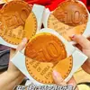 Caja de Empaque de Waffle de Huevo Estilo Nuevo, Popular en Xiaohongshu, Caja Desechable de Waffle de Huevo Explosivo Estilo Hong Kong
