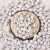 Contas de madeira gravadas multicoloridas, contas soltas para DIY, contas redondas de madeira listradas para pulseiras e colares, acessórios para joias feitas à mão com contas atacado