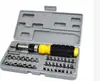 Uma Chave de Catraca Torx Cruzada Ferramenta de Hardware para Reparo de Máquinas Domésticas Conjunto de Ferramentas com Soquetes 41 Peças Combinação