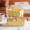 Caja de embalaje para macarrones, caja para pastel, rollo de rollo suizo, rollo de toalla, caja Western Point, caja transparente para pastel, caja para embalaje de postres