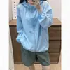 Verão 2026 Nova Moda Tamanho Grande Casual Estilo Unissex Outdoor Cor Sólida Roupa de Proteção Solar Jaqueta Solta Masculina