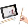 (Oferta especial) Pincel Blanco Nube Reforzado Deli Hw150, Pelo Mixto, Juego de Tres, Pincel Pequeño de Caligrafía de Pelo de Lobo para Delinear