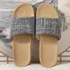 Zapatillas Nuevas de Lino para Mujer, Uso en Casa en Verano para Parejas, Sandalias Suaves Antideslizantes Resistentes al Desgaste para el Hogar para Hombres