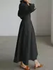 Di Yun Estilo Casual Europeo y Americano Cárdigan de Manga Larga de Gama Alta Vestido Largo Ropa para Mujer 2026 Otoño e Invierno Sitio Independiente de Amazon