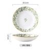 Cerâmica criativa tigela prato terno utensílios de mesa domésticos tigela de arroz prato disco colher sob esmalte cor fábrica atacado