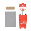 Caja de regalo de Navidad, Papá Noel, árbol de Navidad, bolsa de dulces, hornear galletas, bolsa transparente de OPP con cordón, caja de papel