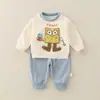 Sudadera Otoño 2026 Invierno Nuevo Estilo Conjunto de Pantalones Clase a Bebé Niño Estilo Coreano Atuendo de Primavera