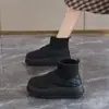 Botas de Neve Femininas 2026 Inverno Novo Estilo Coreano Versátil Acolchoado com Lã Impermeável Antiderrapante Sola Grossa Botas Curtas