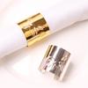 Anillo de servilleta de aleación de resorte de comercio exterior, conjunto de hotel, mesa, servilleta de boda, hebilla, toalla de mesa, anillo de servilleta, suministro directo de fábrica