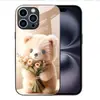 Aplicable a Funda de Vidrio Templado para Apple 18PRO 17PROMAX Funda Protectora de Muñeco de Peluche iPhone16 Conejo de Peluche 17E