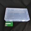 Grande 15 (Caja vacía) Rejillas Interiores Sin Insertos, Caja Completa Vacía, Caja de Almacenamiento Rectangular de Plástico PP Transparente, Caja de Almacenamiento Rectangular para Accesorios