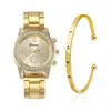 Explosiones de Comercio Exterior Moda Patrón Romano Diamante Reloj de Pulsera para Mujer Reloj de Pulsera de Cuarzo Brazalete Reloj de Pulsera para Mujer Fabricantes en stock