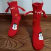 Nuevos Calcetines Navideños Populares de Amazon Transfronterizos Otoño e Invierno Algodón Calcetines Magnéticos de Moda Calcetines de Media Pantorrilla Fabricante
