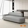 2026 Venta Caliente Estilo Crema Sofá Pequeño para Apartamento Recámara Chaise Longue Sofá Perezoso Respaldo Cuero Resistente a Arañazos de Gato Sofá de Belleza