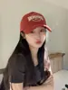 Gorra de Béisbol Suave Estilo Americano para la Calle con Bordado de Letra Personalizada Estilo Coreano, Gorra de Béisbol Versátil Casual para Exteriores, Sombrilla y Protección Solar