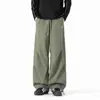 Marca moderna estilo Americano/Personalizado, elástico, perna reta, modelagem solta, à prova de vento, resistente à água, outono, esportivo, inspirado em dopamina, workwear, casual