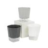 Maceta Hidropónica Transparente de Plástico para Hombre Perezoso, Absorbente Automático, para Plantas Verdes, Blanca, con Gran Almacenamiento de Agua, Sin Riego