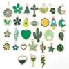 Conjunto misto de pequenos acessórios, pulseira DIY de liga com gotas de óleo, colar, brinco, pingente, chaveiro, acessório e pacote de material de decoração