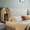 Panel de mesita de noche para cama individual se vende por separado, panel trasero de mesita de noche de 21 metros de ancho, panel trasero de madera maciza suave acolchado, se vende por separado