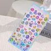 Adesivos de Alívio Estéreo 3D, Adesivos de Cristal Pedras Preciosas, Decoração de Celular, Manual DIY de Menina Coelho Fofa