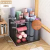 Cesta de Almacenamiento para Esterillas de Yoga, Estante de Almacenamiento para Equipos Deportivos y de Fitness en Casa, Estante de Almacenamiento Doméstico para Rellenar Espacios para Bádminton y Baloncesto