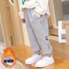 Pantalones de forro polar para niños otoño e invierno nuevos para hombre y niño holgados combinan con todo estilo occidental casual deportivos entrega de una sola pieza