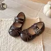 Otoño 2026 Nuevos Zapatos de Cuero de Moda para Niñas Estilo Coreano Princesa Suela Suave Punta Redonda Zapatos Infantiles Venta al por Mayor