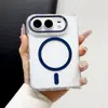 Adequado para iPhone DUO, esta capa dobrável magnética para celular oferece uma sensação premium e fornece proteção transparente e à prova de quedas para o Apple 18 DUO.