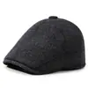 Chapéu de Inverno à Prova de Vento e Frio com Proteção para as Orelhas para Homens e Idosos Chapéu Quente Plano Avô Velho Acolchoado Espesso