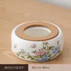 Bule de flor de vidro aquecido estilo japonês Lou base vazia Restaurante Aquecimento por vela chá perfumado isolamento chá cerâmica fogareiro de chá quente