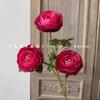 3 Cabezas Melaleuca Rulian Guofeng Peonía Extranjera Decoración de Camino de Boda Adornos de Floricultura Suave para el Hogar Accesorios de Fotografía