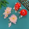 Design Original Novo Estilo Flor de Seda de Fada Roupas Chinesas Antigas Adereço de Cabeça Modelagem Diária Estúdio Fotográfico Par de Fotos Adereço de Cabeça Flor Quente