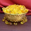 Adorno de Cuenco del Tesoro de Latón para Atraer Riqueza y Bendiciones, Adecuado para Escritorio del Hogar o la Oficina, Decoración de Estilo Chino, Ideal Tanto para Regalar como para Uso Personal
