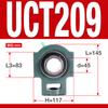 Rolamento esférico externo com alojamento UCT204 UCT205 UCT206 UCT207 UCT208 alojamento de rolamento de assento deslizante