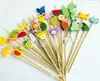 Fio de Contas Placa de Frutas Palito de Cocktail de Bambu Palito Descartável de Bambu Palito Colorido de Bambu Inserir Acessórios para Placa de Fio Contas de Madeira