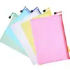 Bolsa de Malla Gruesa para Archivos Bolsa de Malla Gruesa Grande A4 A3 B4 Bolsa de Malla con Cremallera Bolsa para Archivos Bolsa de Malla de Color