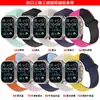 Adecuado para Apple iWatch, con un borde biselado, diseño de tres eslabones, cierre magnético tipo hebilla y una correa deportiva de silicona.